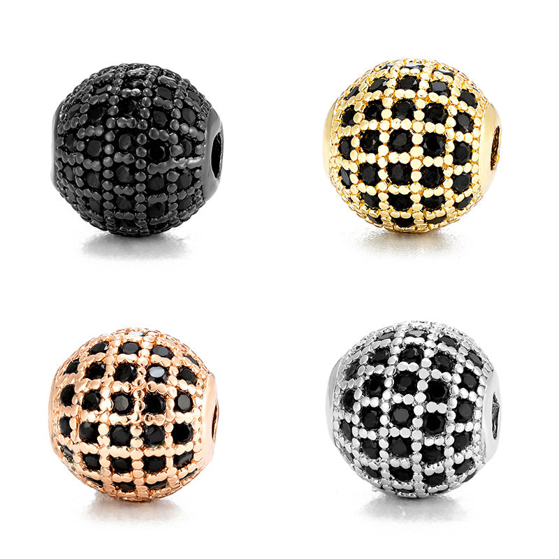 Wholesale Diamond Ball DIY 10mm Hole 2mm Round Spacer Beads