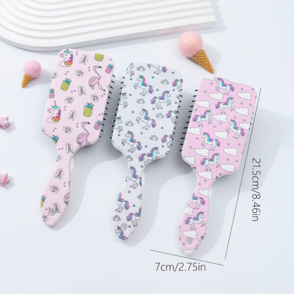 O1CN01k2WcGb1v1o2uXdPia_2214688356113-0-cib Wholesale Unicorn Cartoon DIY Plastic Comb