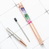 Wholesale Metal Crystal Preserved Flower Ballpoint Pen