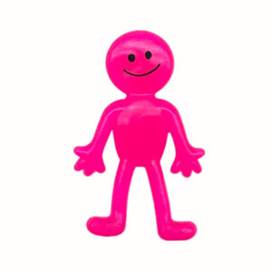 Pink smiley face expression villain