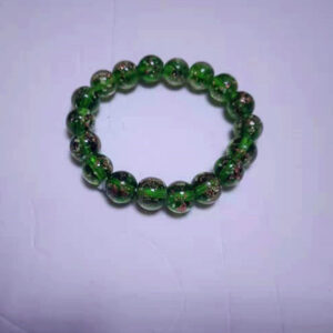 10MM green glass bracelet 18 PCs/strip