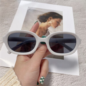 Solid white frame black gray