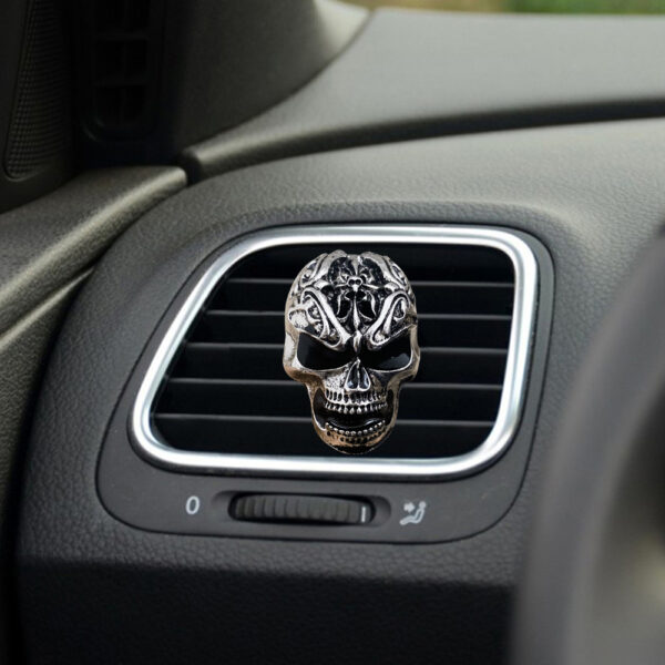 Wholesale Metal Retro Skull Car Perfume Car