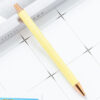 Wholesale Creative Glitter Printable Logo Metal Push Ballpoint Pen