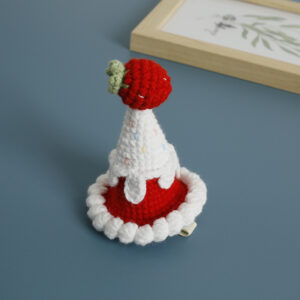 Cream apple hat hairpin
