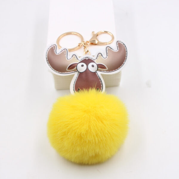 Wholesale Old Goat Hair Ball Alloy Keychain