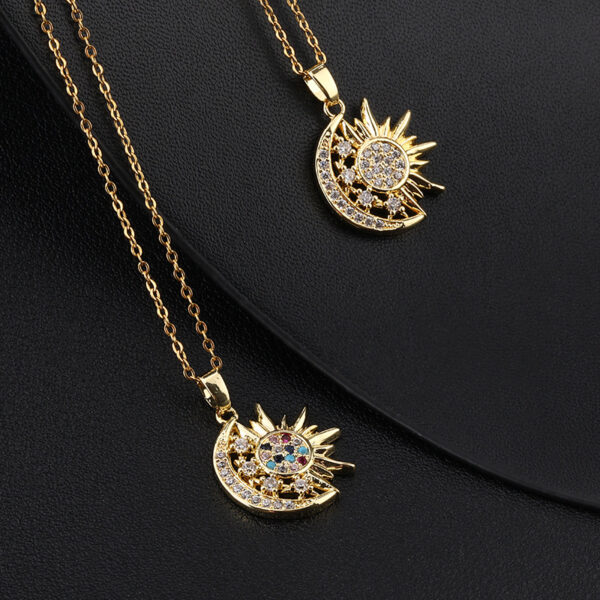 Wholesale Sun Geometry Copper Necklaces