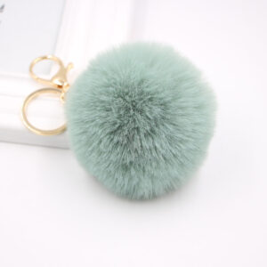 Matcha green / Gold key chain