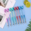 Wholesale Plastic 0.7mm Blue Crystal Diamond Ballpoint Pen