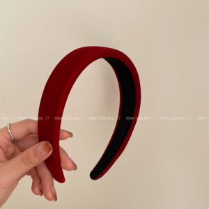 Velvet burgundy wide version 3cm