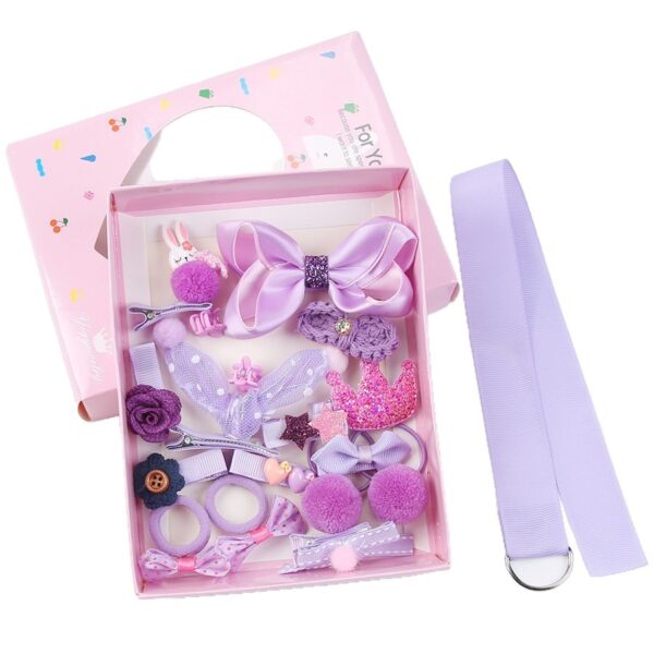 O1CN01kDAoFr2MZEkRVqtFc_2211583179841-0-cib Wholesale 18-piece Set of Cute Fabric Hair Clips for Children
