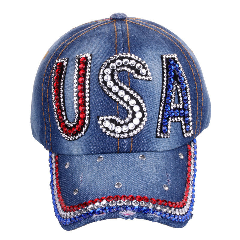 Wholesale Cotton Dot Diamond Baseball Cap