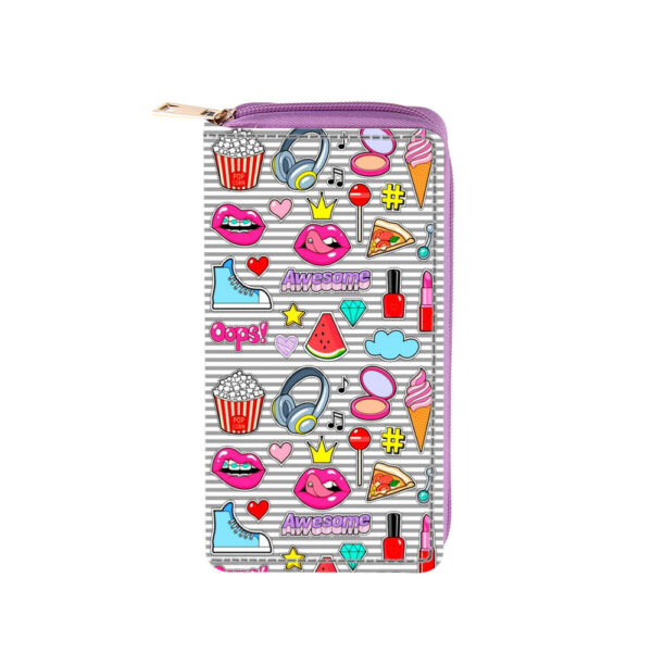 Wholesale LOVE English Letters PU Long Zipper Wallet