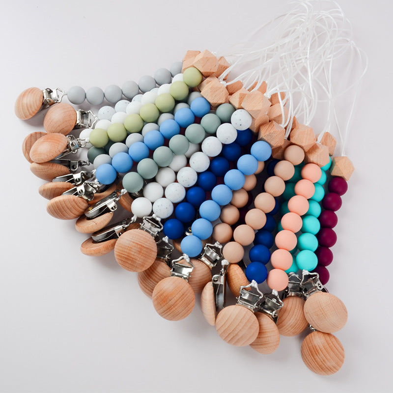 Wholesale Baby Silicone Beech Bite Chain Baby Splies