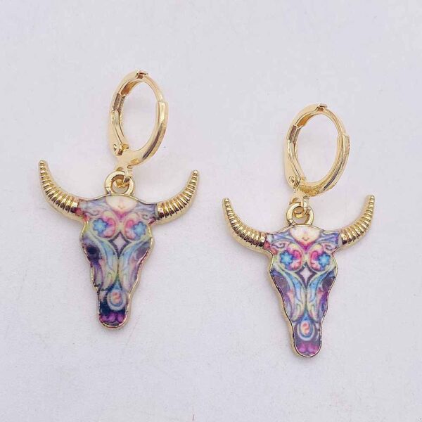 O1CN01kE01bH26rWYfUrvp5_2209785017715-0-cib Wholesale Retro Ethnic Style Cow Head Pendant Western Cowboy Series Earrings