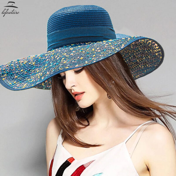 O1CN01kE2tSr1naazRM8vvO_2209131585106-0-cib Wholesale Sun Protection Folding Straw Hat