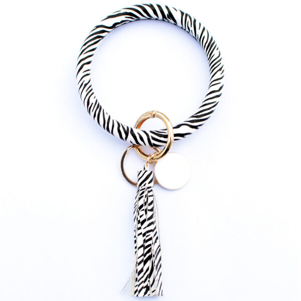 Wholesale PU Tassel Pendant Bracelet Key Chain