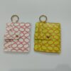 Wholesale PU New Cow Grain Leather Key Chain Card Bag