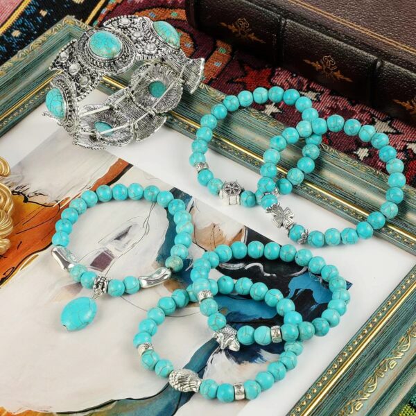 O1CN01kGJjdf1VD5e5gKmnD_2466522618-0-cib Wholesale Bohemian Turquoise Beads Bracelet