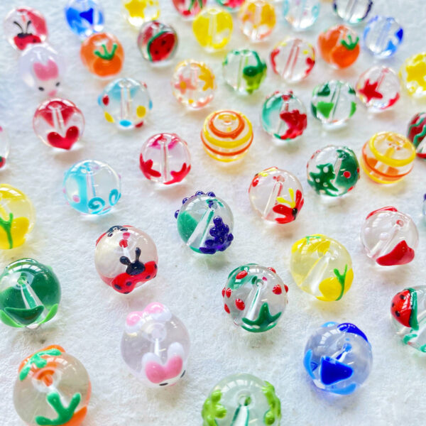 Wholesale 12*14MM Cherry Blossom Butterfly Jewelry Accessories Acrylic String Beads