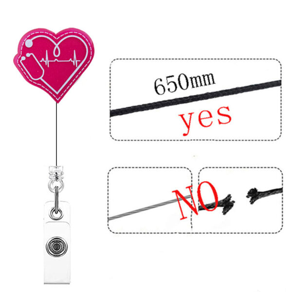 Wholesale Acrylic Love Heart Telescoping Keychain