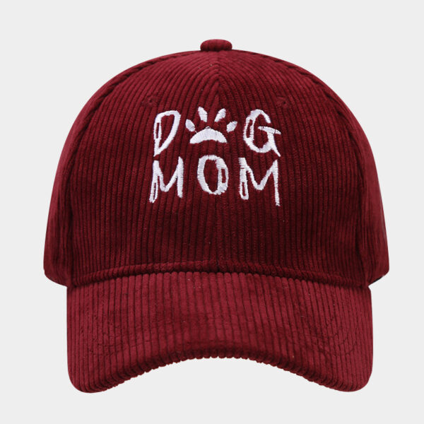 O1CN01kIjQLS2AbGxX7Silc_2496528221-0-cib Wholesale DOG MOM Embroidered Corduroy Baseball Caps