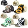 Wholesale Aztec Cotton Cross Printed Horsetail Baseball Cap