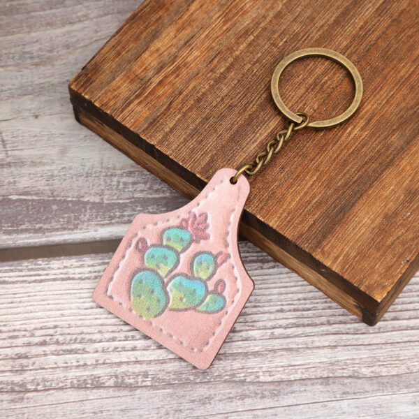 Wholesale of Western Style Leather Keychains
