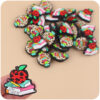 Wholesale Books Apples Teachers Silicone Focal Beads