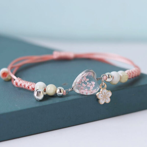 O1CN01kMAiGZ28ZJxDaq5pG_968787946-0-cib Wholesale Dried Flowers Love Heart Shaped Bracelet
