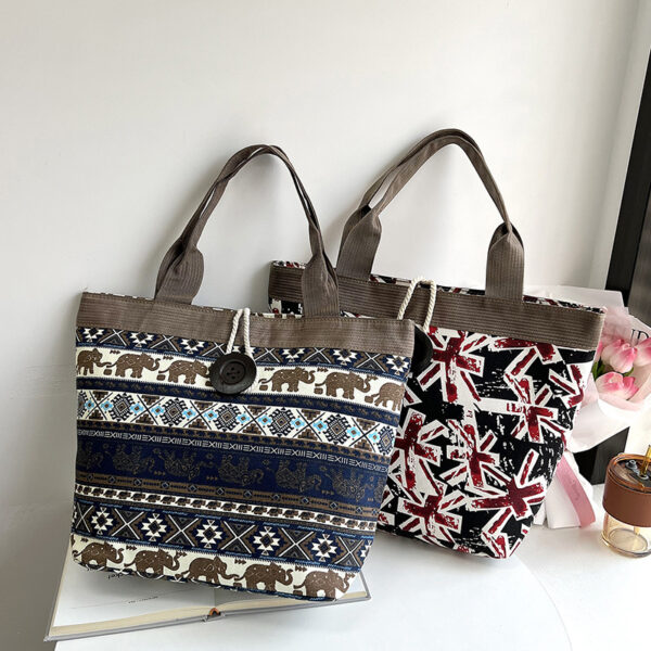 Wholesale Canvas Aztec Pattern Tote Bag