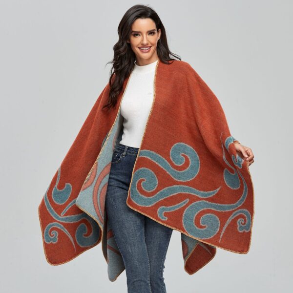 Wholesale Imitation Cashmere Cape Scarves