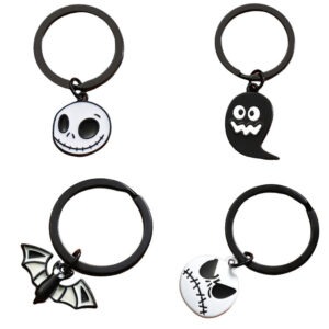O1CN01kRndZm1bFjkK0YsAe__2857743436-0-cib Wholesale Halloween Cartoon Bat Ghost Zinc Alloy Keychain