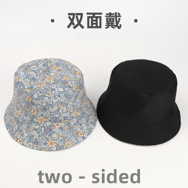 Wholesale Cotton Small Chrysanthemum Double-sided Print Bucket Hat