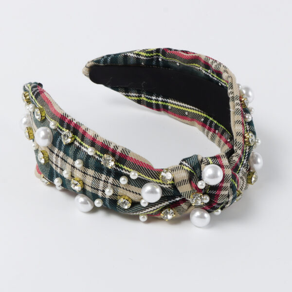 O1CN01kS1N0e29ug6pkABvt_2578548128-0-cib Wholesale Classic Plaid Fabric Knotted Diamond Headband