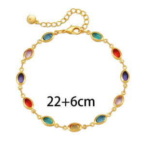 Kb0322 anklet size customized 22+6cm / 18K