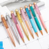 Whoelsale Pens Gold Powder Flowing Sands Fashion Oil Pen Gift Office Tools Teacher Gift