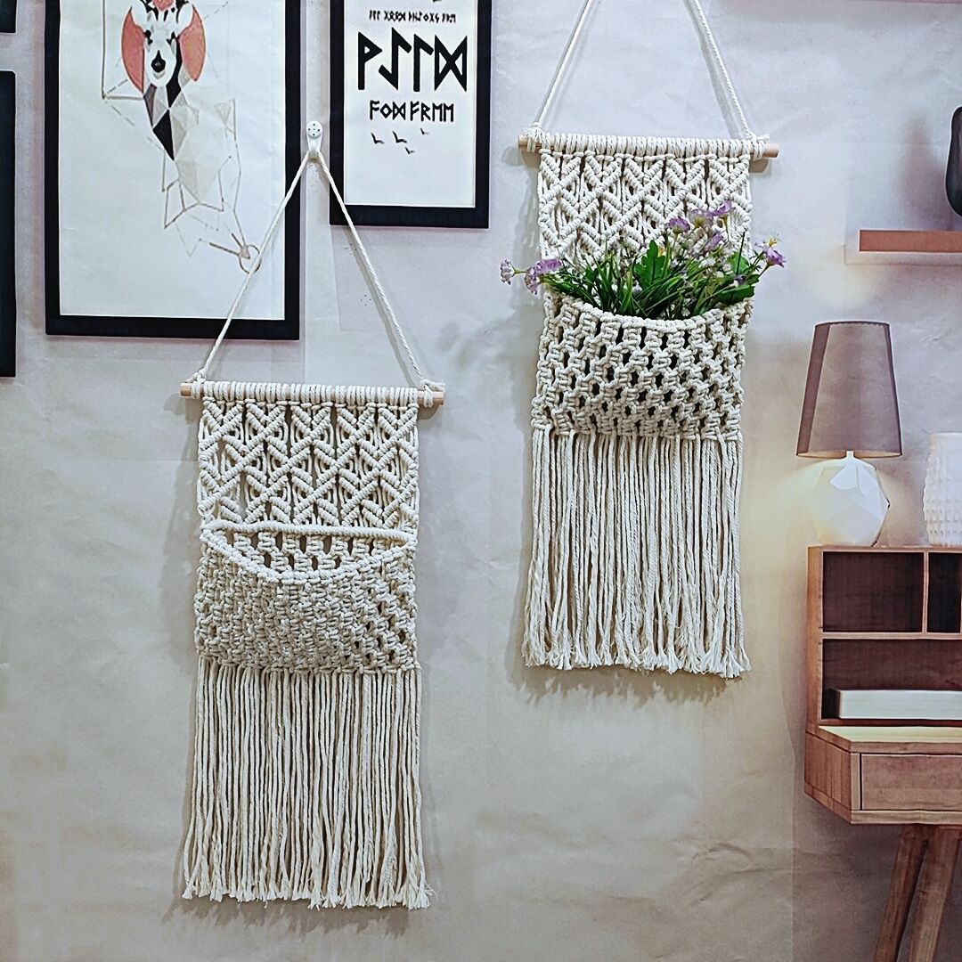 Wholesale Cotton Handwoven Net Bag Creative Storage Bag