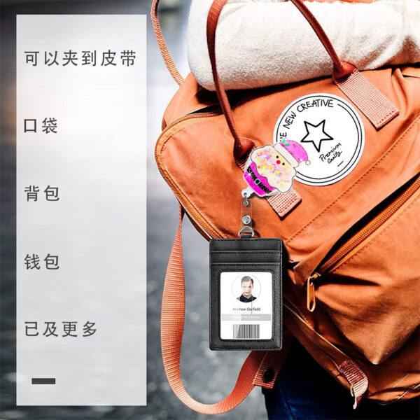 Wholesale Christmas Acrylic Santa Claus Gingerbread Man Christmas Tree Emblem Scroll Retractable Keychain