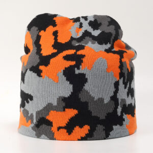 Wholesale Acrylic Camouflage Jacquard Knitted Hat
