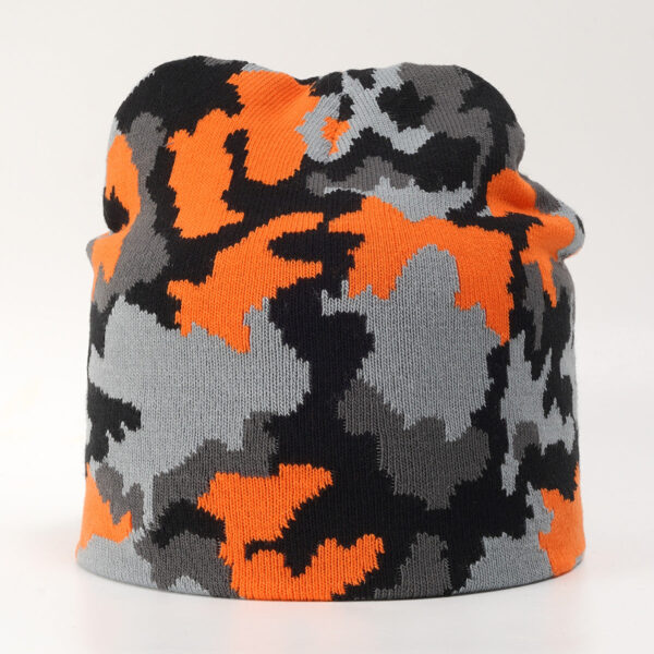 Wholesale Acrylic Camouflage Jacquard Knitted Hat