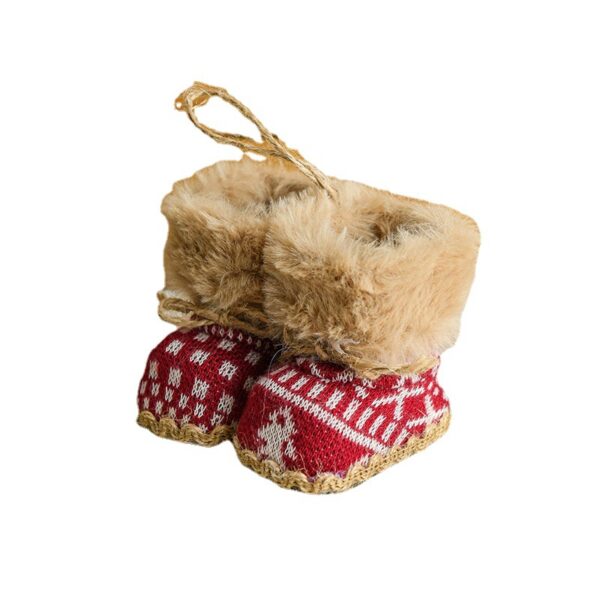 Wholesale Fabric Boots Christmas Tree Pendants