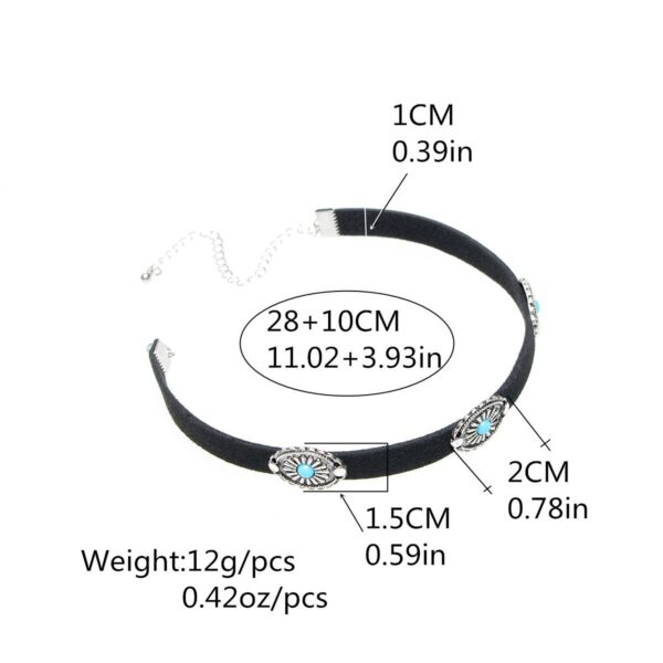 Wholesale Metal Faceplate Turquoise Alloy Necklaces