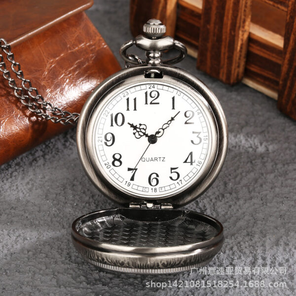 Wholesale Twelve Constellations Commemorative Epoxy Color Quartz Movement White Ancient Alloy Pocket Watch