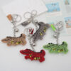 Wholesale Creative Cartoon Crocodile Hot Diamond Keychain