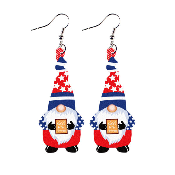 O1CN01kYq7Qt1ftMRA8tC6F_3172764064-0-cib Wholesale Gnome Elf Stars and Stripes Leather Earrings