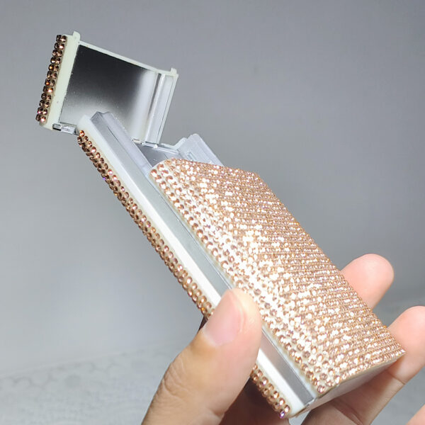 O1CN01kZwFXE1bNyyunEikZ_2217558813454-0-cib Wholesale Diamond Studded Women's Concealed Button Push-pull Personalized Sparkling Diamond Cigarette Box