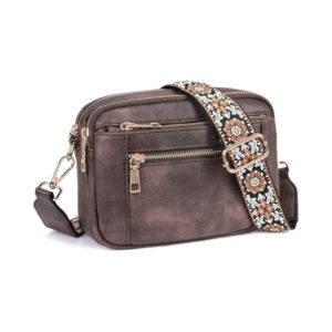Double zipper brown (ready in stock)