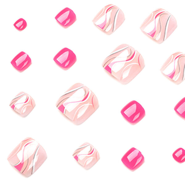 Wholesale Rose Line Toenails Nail Stickers