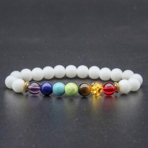 Porcelain White Colorful Bracelet